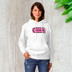 Camiseta Tíquete Rosa, Mulher Hoodie