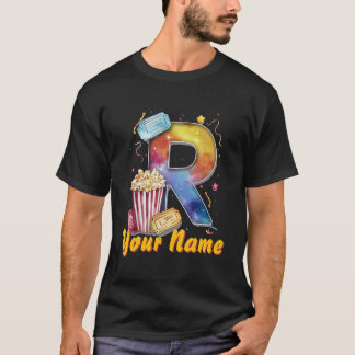 Camiseta Tíquetes de pipoca R personalizados