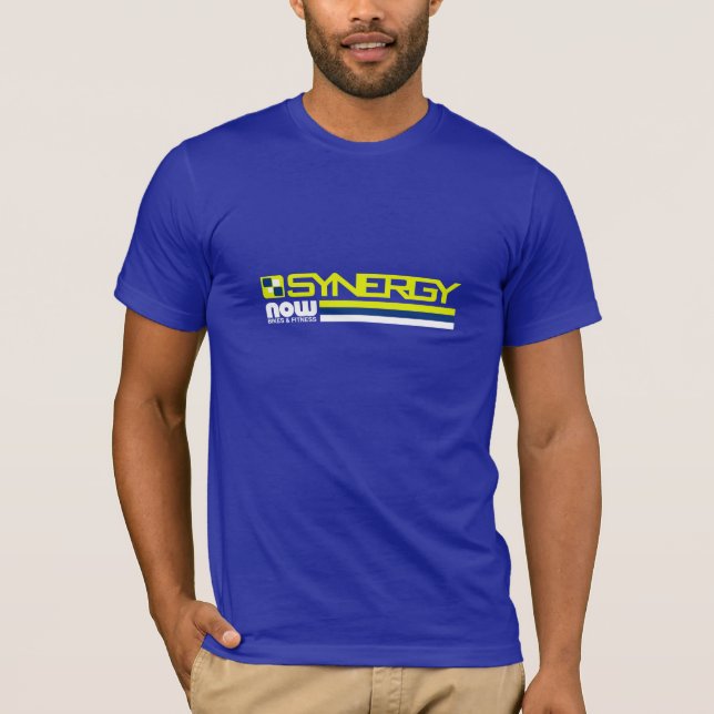 Camiseta Tira no meio azul (Frente)
