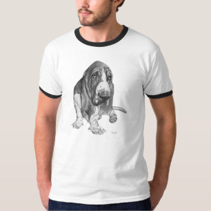 Camiseta Tiragem de Basset Hound