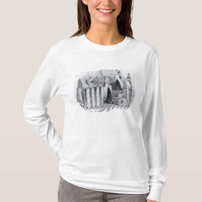 Camiseta Tirando o Worsted em tiras (Frente)