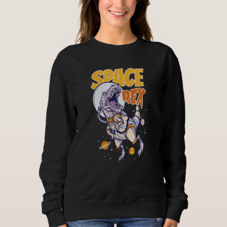 Camiseta Tirano-sauro Rex Espacial Motivo Viagem Espacial T