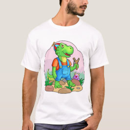 Camiseta tiranossauro do bebê
