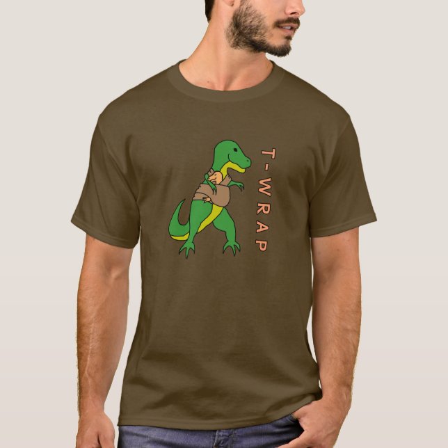 Camiseta Tiranossauro-Envoltório (Frente)