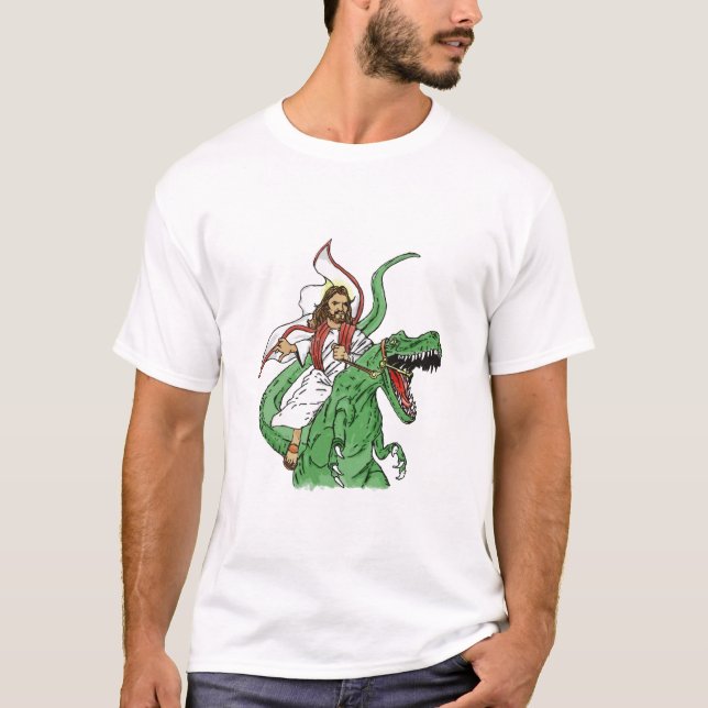 Camiseta Tiranossauro Jesus (Frente)