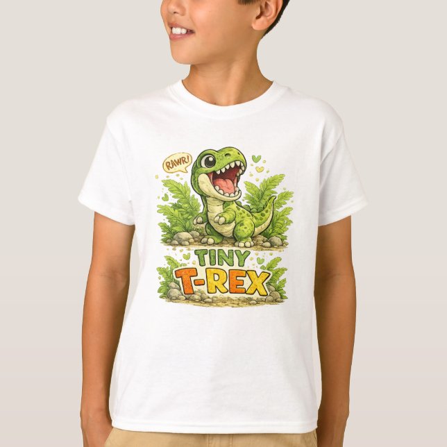 Camiseta Tiranossauro Miniatura (Frente)