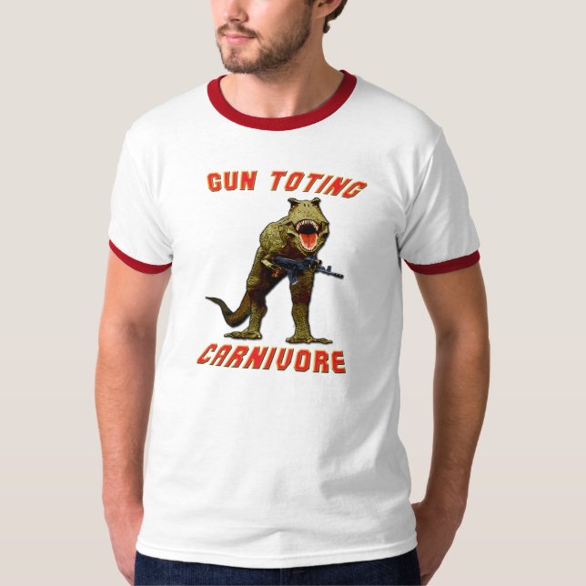 Camiseta Tiranossauro Rex com AK (Frente)