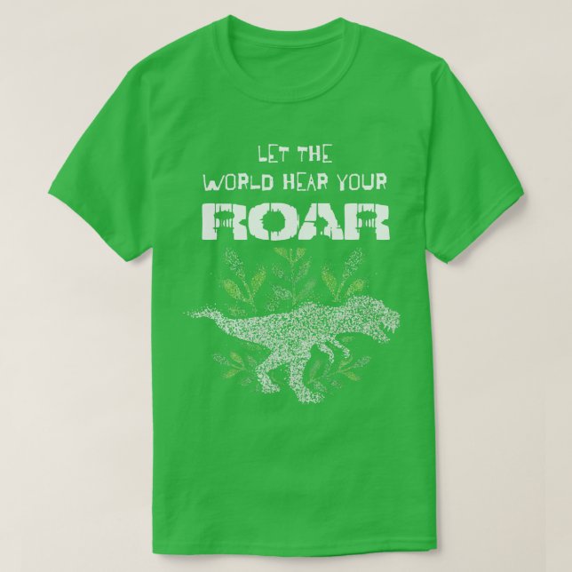 Camiseta Tiranossauro Rex TRex Dinossauro Roar (Frente do Design)
