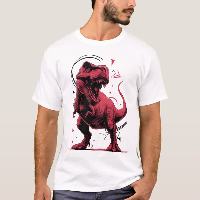 Camiseta tiranossauro, tirrex dinossauro (Frente)