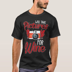 Camiseta Tirará fotos para vinho Paixão com fotografia Venc