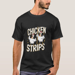 Camiseta Tiras de Frango Dança Engraçada