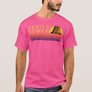 Camiseta Tiras De Vintagem Da Torre Do Diabo
