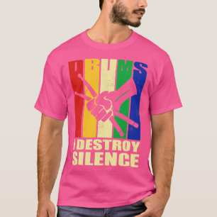Camiseta Tiras Retro I Destruem Tambores De Silêncio