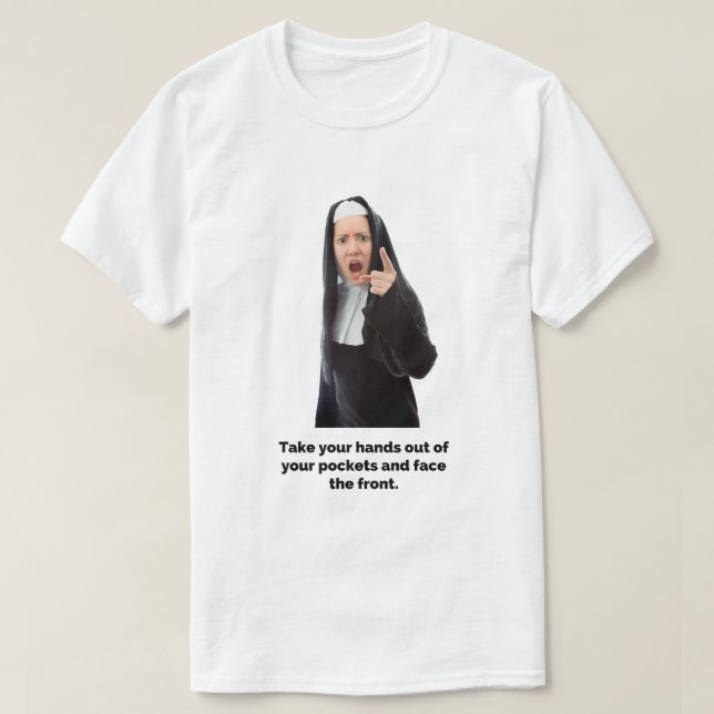 Camiseta Tire as mãos dos bolsos... (Frente do Design)