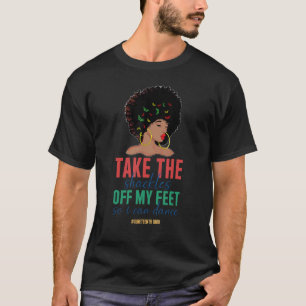 Camiseta Tire As Pás Dos Meus Pés Para Dançarem Homens Bla