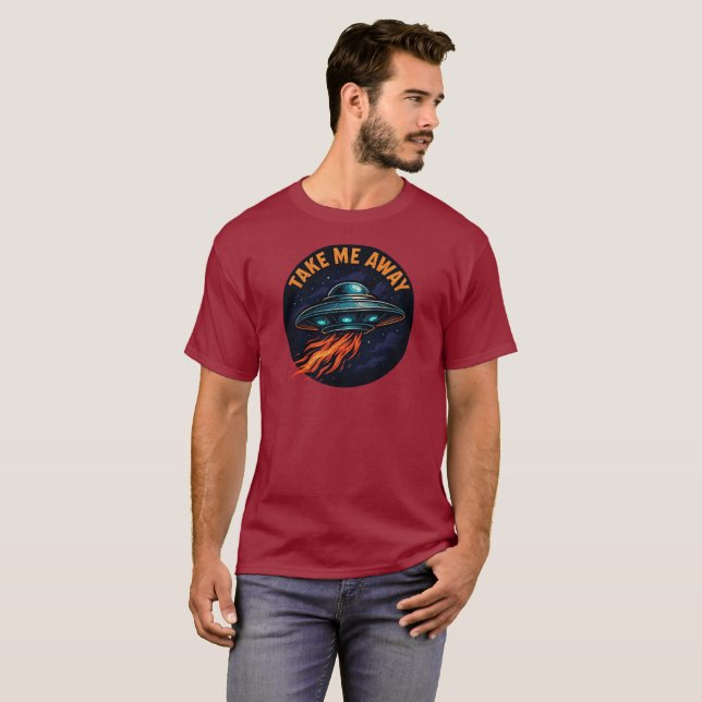 Camiseta Tire-me daqui OVNI (Frente Completa)