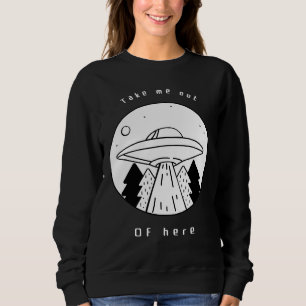 Camiseta Tire-Me Daqui Voando Saucer, Ovni Alienígena Abdut