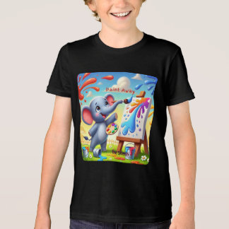 Camiseta Tire o estresse - Arte Elefante Colorida