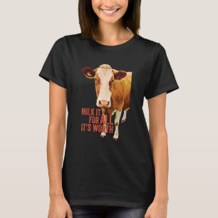 Camiseta Tire o Máximo que Puder Dele Vaca Fofa Expressão