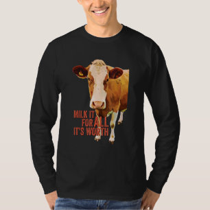 Camiseta Tire o Máximo que Puder Vaca Fofa Idioma Meme Qu