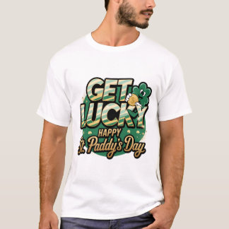 Camiseta Tire Ruas Sortudas. Paddy's Day: Shamrock com moed