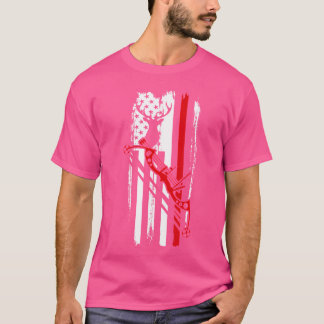 Camiseta Tiro ao Alvo de Arco de Caça Americano Arqueiro Ar