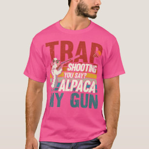 Camiseta Tiro ao Alvo Você Diz Alpaca Minha Espingarda de A