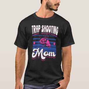 Camiseta Tiro ao Prato Mãe Mãe Atiradora Mamãe Mulheres