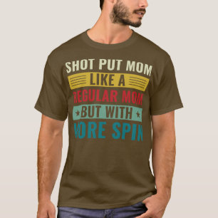 Camiseta Tiro Colocou A Mãe Atirada A Atleta A Atirar A Mãe