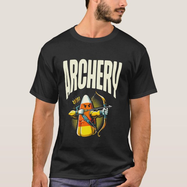 Camiseta Tiro com Arco Feliz Véspera de Halloween (Frente)