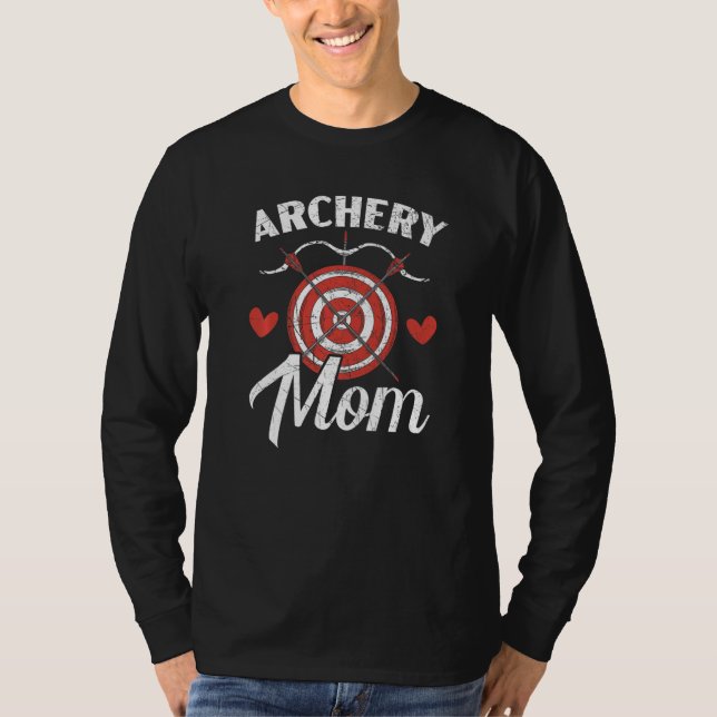 Camiseta Tiro Com Arco Mãe Atira Arco Flecha Arqueira Alvo  (Frente)