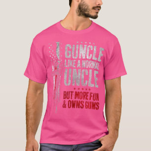 Camiseta Tiro Como Tio Normal Mais Diversão Possui Armas En
