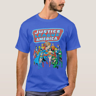 Camiseta Tiro de grupo da Liga da Justiça da América da DC