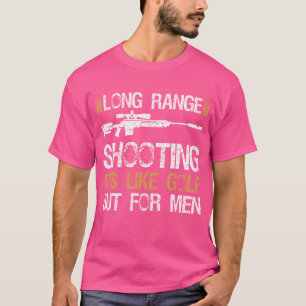 Camiseta Tiro De Longa Distância É Como Golfe Mas Para Home
