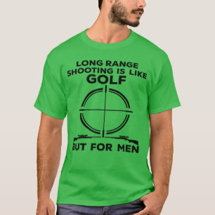 Camiseta Tiro de Longa Distância É Como Golfe Mas Para Meni
