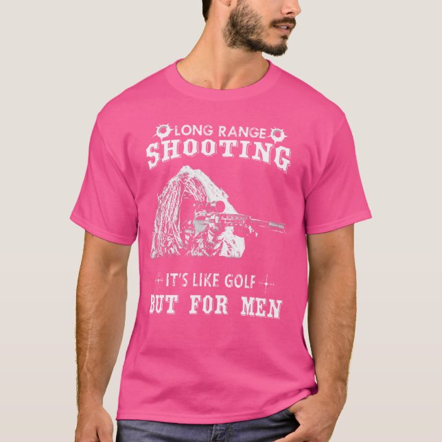 Camiseta Tiro de longo alcance engraçado de sniper (Frente)