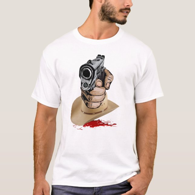 Camiseta Tiro de retrorreflector de vídeo da série TV Dalla (Frente)