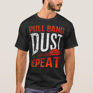 Camiseta Tiro Divertido na Armadilha Puxa Bang Poeira Repet