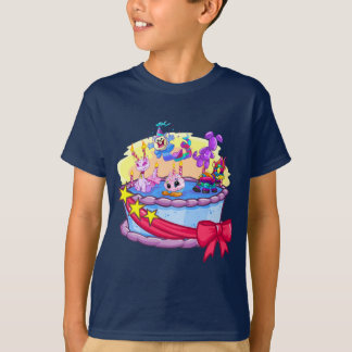 Camiseta Tiro do grupo do bolo de aniversário