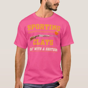Camiseta Tiro Esportivo com Espingarda de Tiro ao Prato