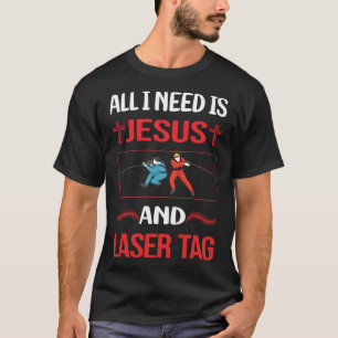 Camiseta Tiro Laser Jesus Engraçado