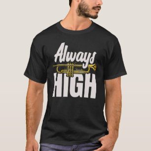 Camiseta Tiro Musical Sempre Alto Do Jogador De Trompetes