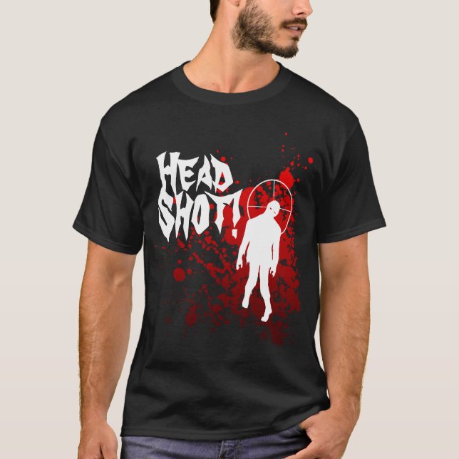 Camiseta Tiro principal do zombi! (Frente)