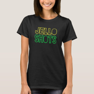 Camiseta Tiros de Gelatina Amarelo Brilhante Verde
