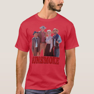 Camiseta Tiroteio do Grupo Gunsmoke Clássico Western engraç