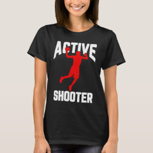 Camiseta Tiroteiro Ativo Legal Basquete Homens Mulheres
