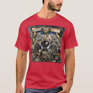 Camiseta Tirt Clássico de Impressão de Alquimia de Bloco de