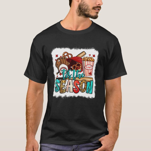 Camiseta Tis The Season Baseball Game Day Sports Fan Baseba (Frente)