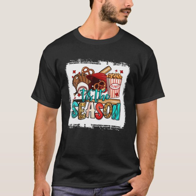 Camiseta Tis The Season Baseball Game Day Sports Fan Baseba (Frente)