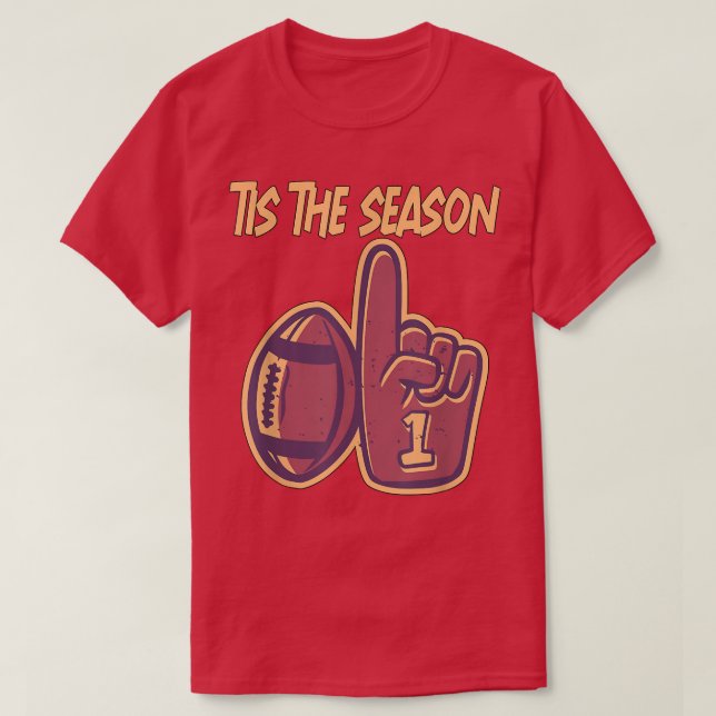 Camiseta Tis the Season Football Rugby Men Women Kids 1092  (Frente do Design)